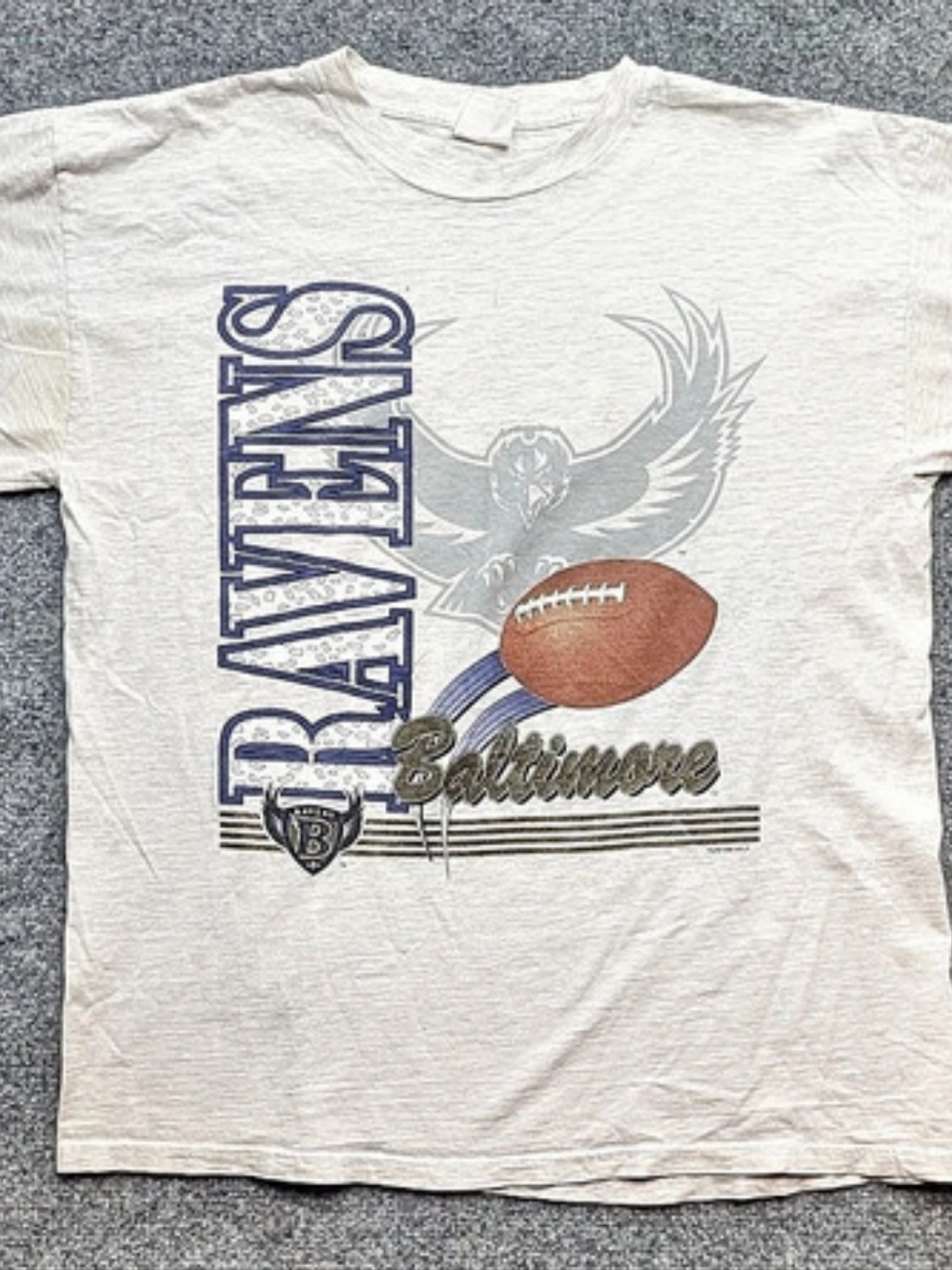 MIRO 1996 Baltimore Ravens Inaugural Season Men's *XL Gray 1996 Vintage